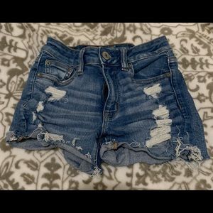 AE denim shorts